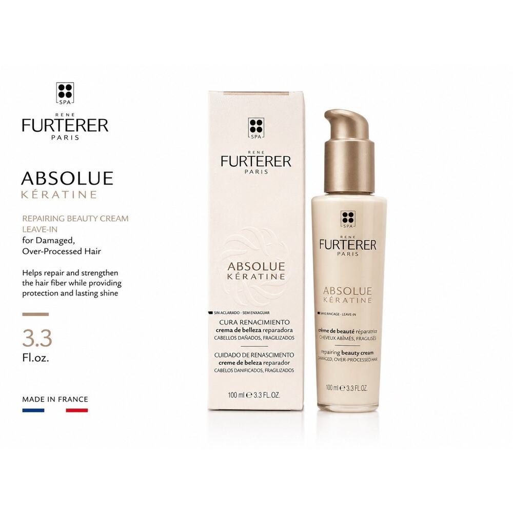 Rene Furterer Absolue Keratine Repairing Beauty Cream Leave-In 3.3 Fl Oz